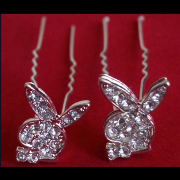 Playboy Bunny Updo Hair Sticks Picks - Picture 1 of 3